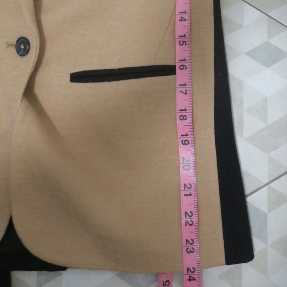 JCREW wool blazer Camel black 2 office career  preppy formal job holiday single - Picture 11 of 11